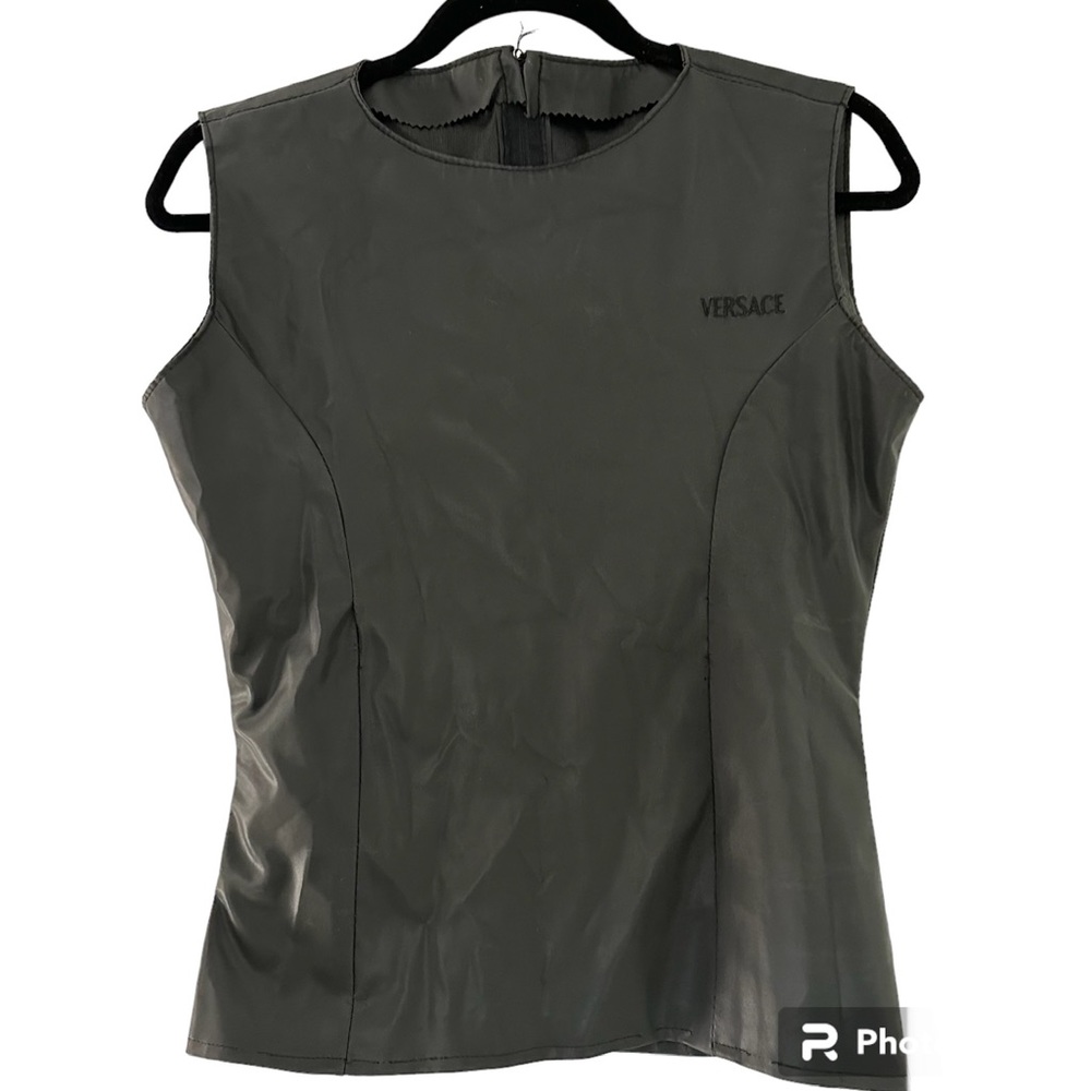 Versace Classic V2 Black Men’s Vintage Sleeveless Shirt Size Medium